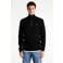 CHASIN' Oscar Half Zip regular fit gebreide trui - zwart