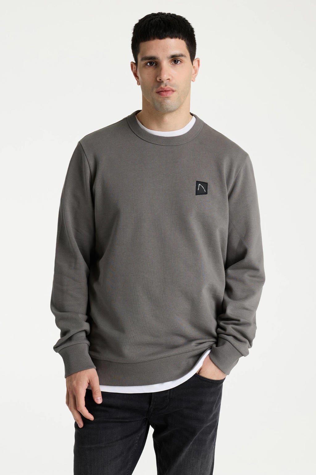 CHASIN' Toby regular fit sweater - grijs