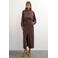 TOPSHOP jas met krijtstreep - donkerbruin