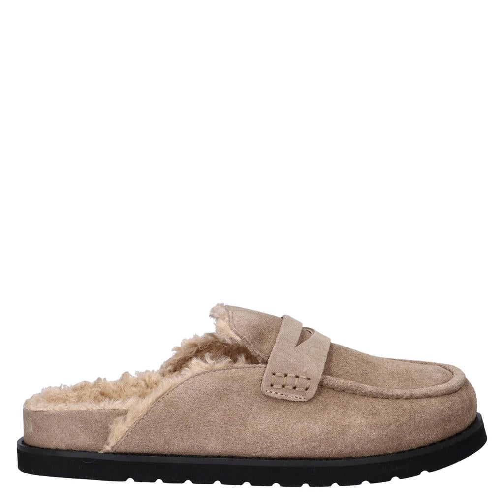Nelson suède clogs - taupe
