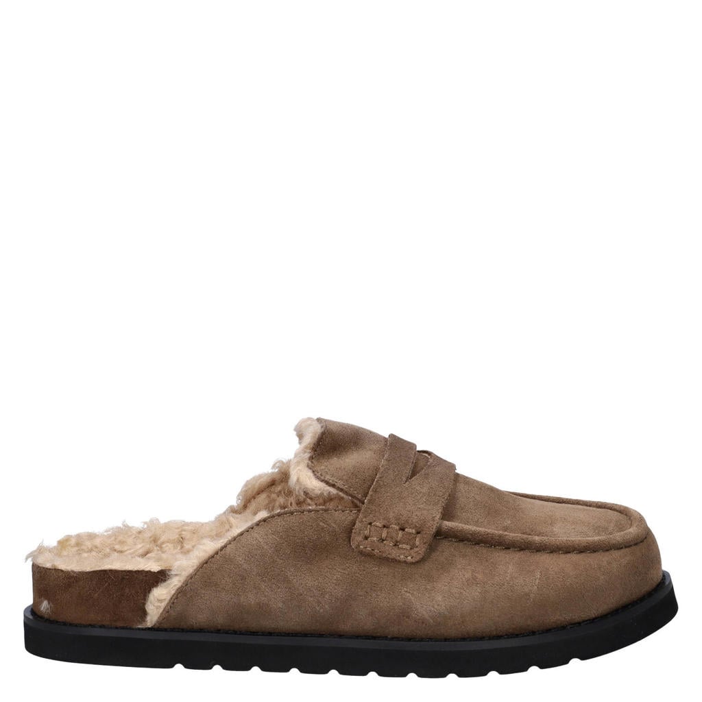 Nelson suède clogs - kaki