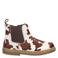 Nelson Kids enkelboots met koeienprint - ecru/bruin