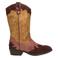 Nelson Kids western suède laarzen - bruin/roze