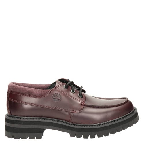 Timberland Britton Drive leren veterschoenen met profielzool bordeaux