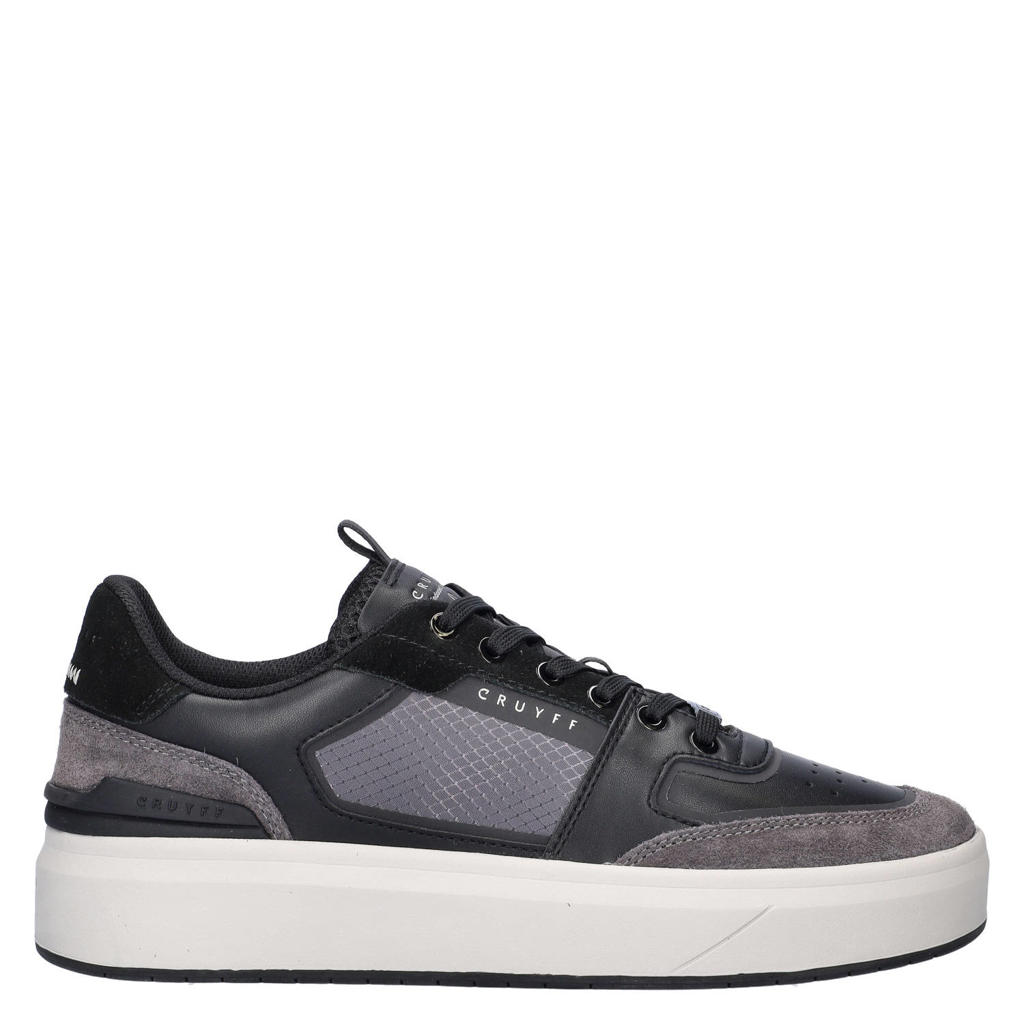 Cruyff Endorsed Tech leren sneakers - zwart