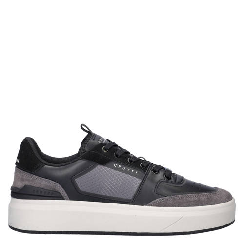 Cruyff Endorsed Tech leren sneakers zwart