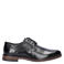 Nelson leren veterschoenen - zwart