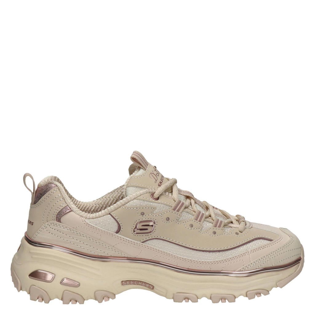 Skechers D'Lites chunky sneakers - beige/roze