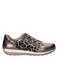 Ara suède sneakers met panterprint - brons