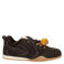 Nelson suède sneakers met pompons - bruin