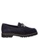 Sioux Meredith suède loafers met profielzool - blauw