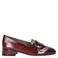 Gabor leren loafers met blokhak - bordeaux