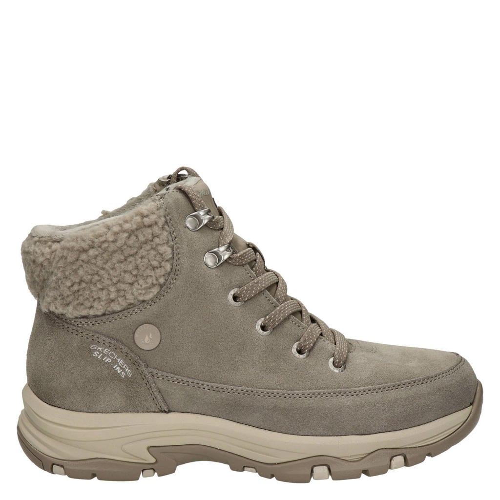 Skechers Trego suède veterboots - taupe