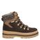 Rieker veterboots met profielzool - bruin