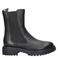 Nelson leren chelsea boots met profielzool - zwart