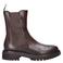 Nelson leren chelsea boots met profielzool - bruin