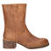 Nelson suède enkelboots met blokhak - cognac