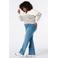 MS Mode flared jeans Plus Size - donkerblauw