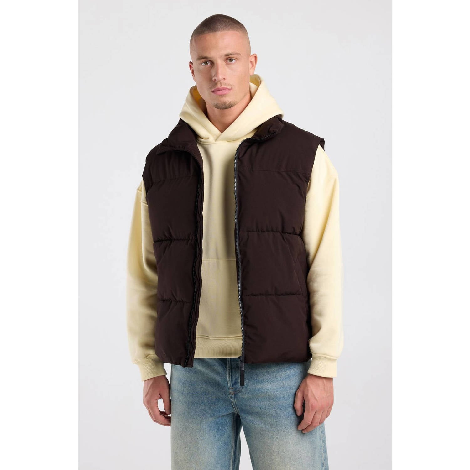 America Today quilted bodywarmer bruin