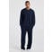 America Today pyjamabroek met wafelstructuur - donkerblauw