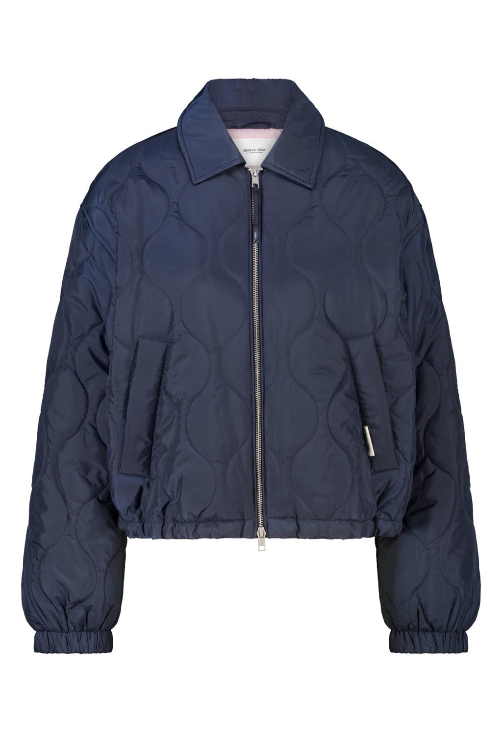 America Today gewatteerde jas - donkerblauw