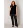 Base Level Curvy top Plus Size - zwart