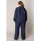 Base Level Curvy Plus Size blouse - donkerblauw