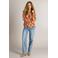 Ivy Beau blouse met print - cognac