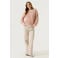 Garcia trui met print - ecru/roze