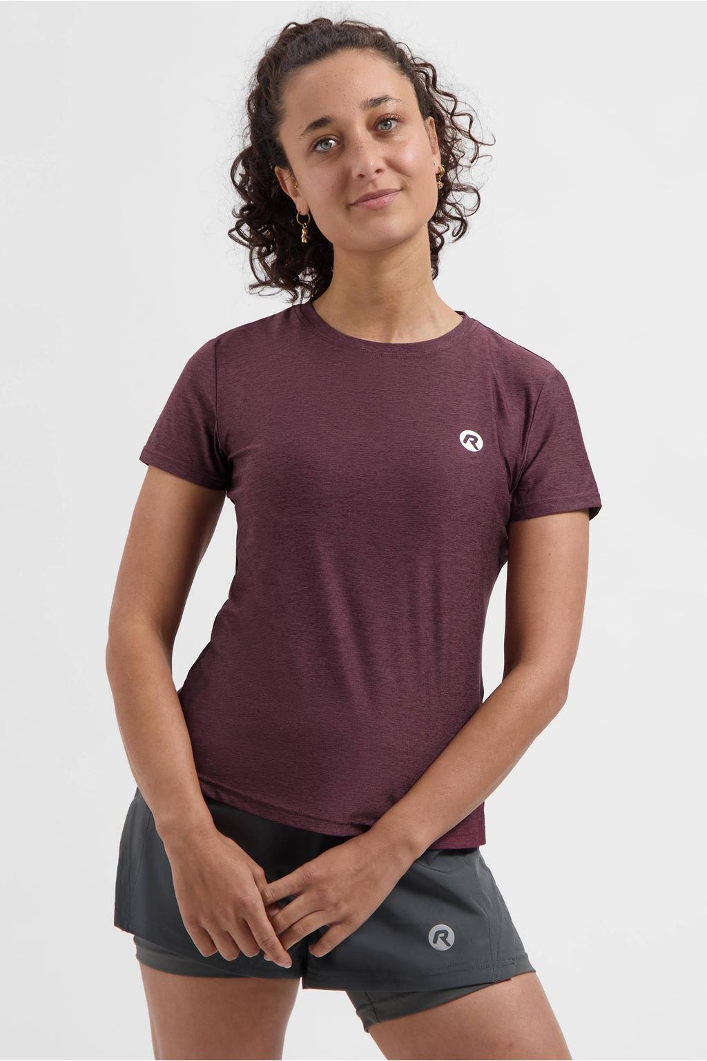 Rogelli Hardloopshirt aubergine
