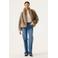 Garcia imitatiebont faux fur jas - lichtbruin
