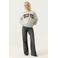 Garcia katoenen sweater met print - grijs