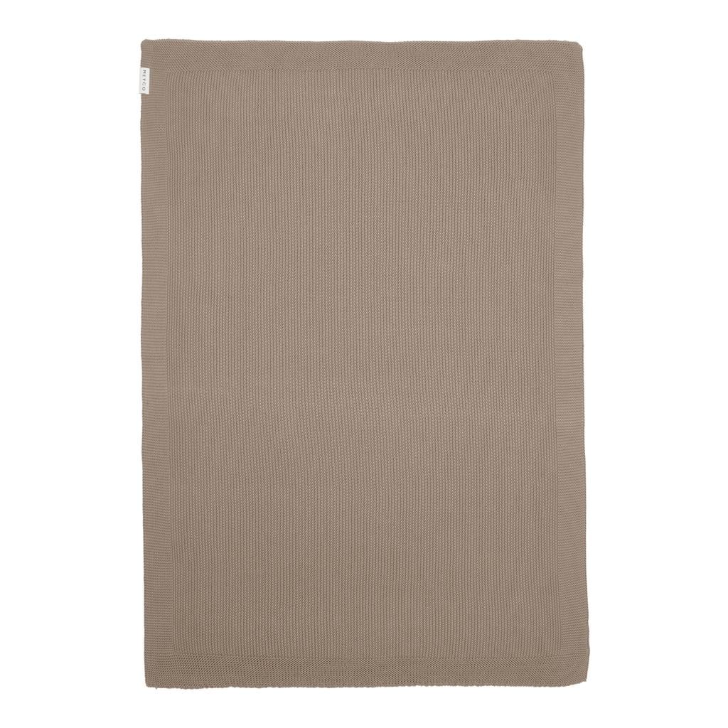 Meyco katoenen ledikantdeken taupe - 150x100 cm