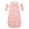 Meyco jersey slaapzak met afritsbare mouw - roze