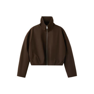katoenen jacket - bruin
