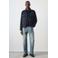 Mango Man suèdelook regular fit overshirt - donkerblauw