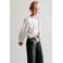 Mango Kids blousetop met borduursels - wit