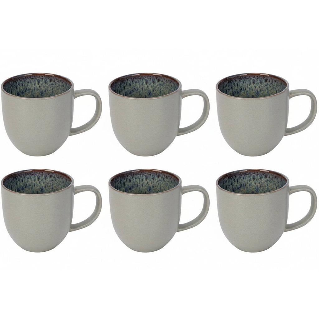 Cosy & Trendy Koffiemokken Onna Sand-Green 340 ml - 6 Stuks