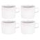 Alessi Koffiekopjes PlateBowlCup 200 ml - 4 stuks - Jasper Morrison - AJM28/78