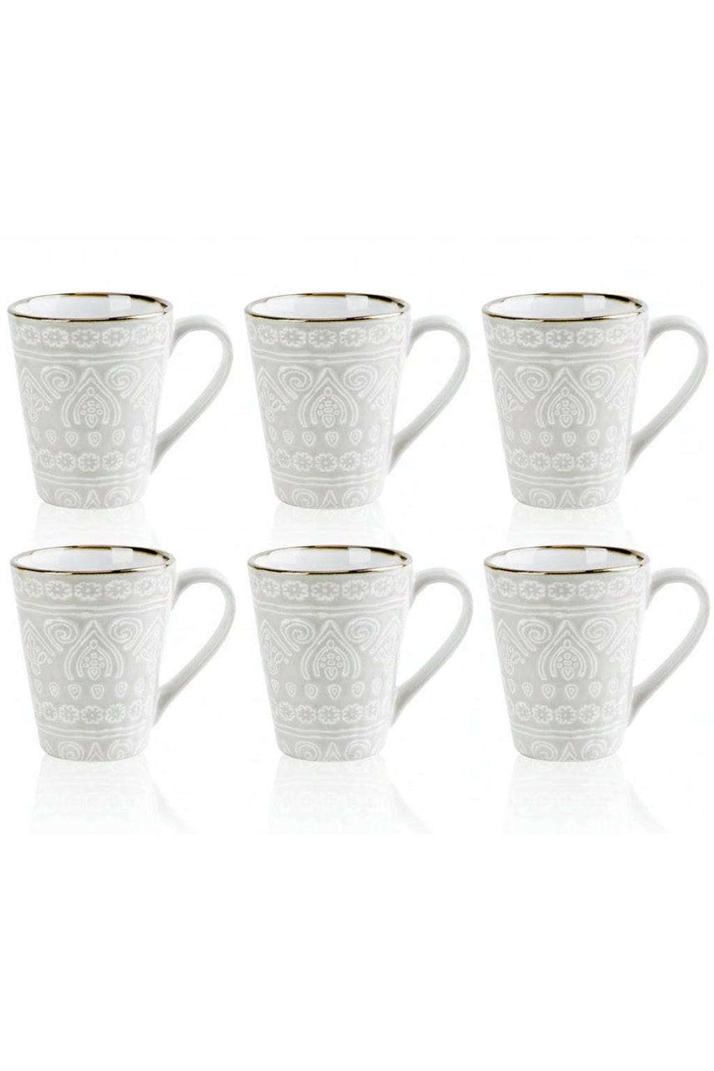 Cosy & Trendy Koffiemokken Murano Beige 340 ml - 6 Stuks