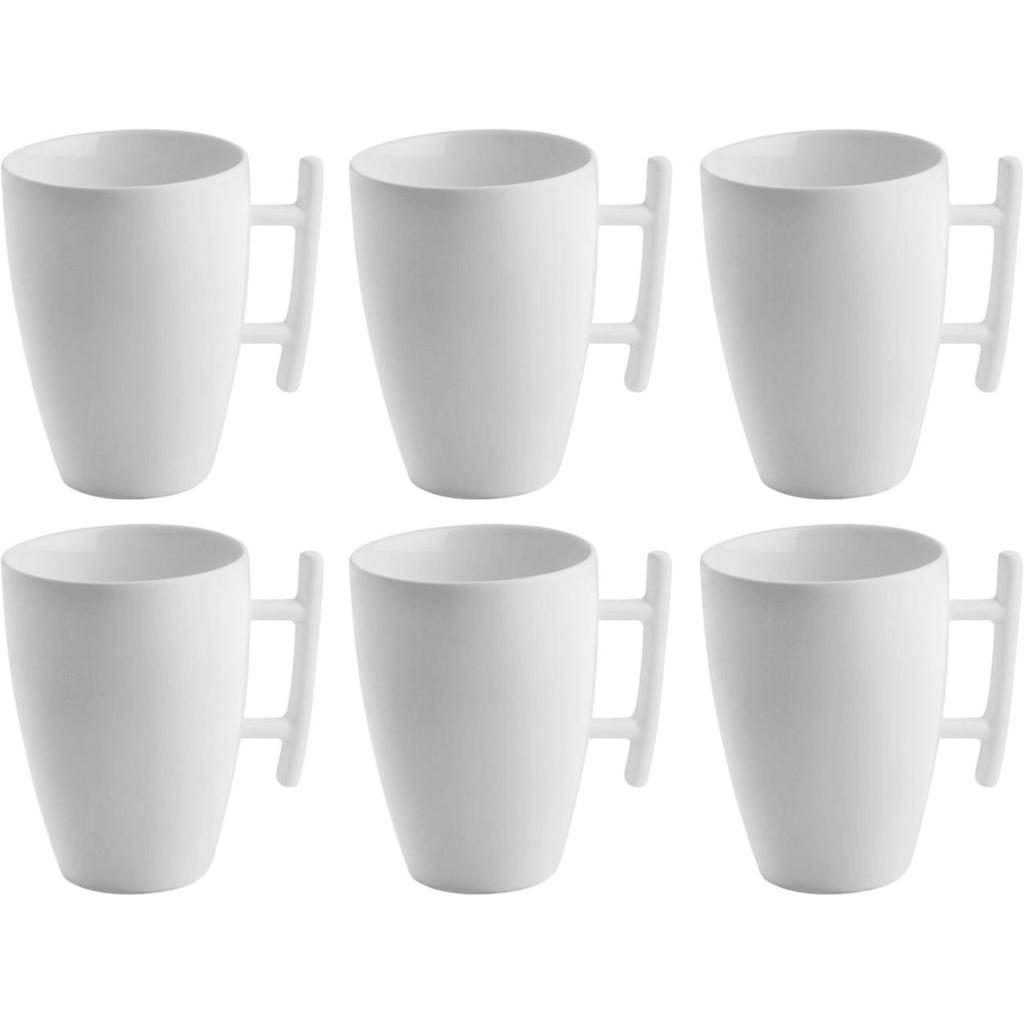 BonBistro Cappuccino kopjes Yong Squito 300 ml - Wit - 6 stuks
