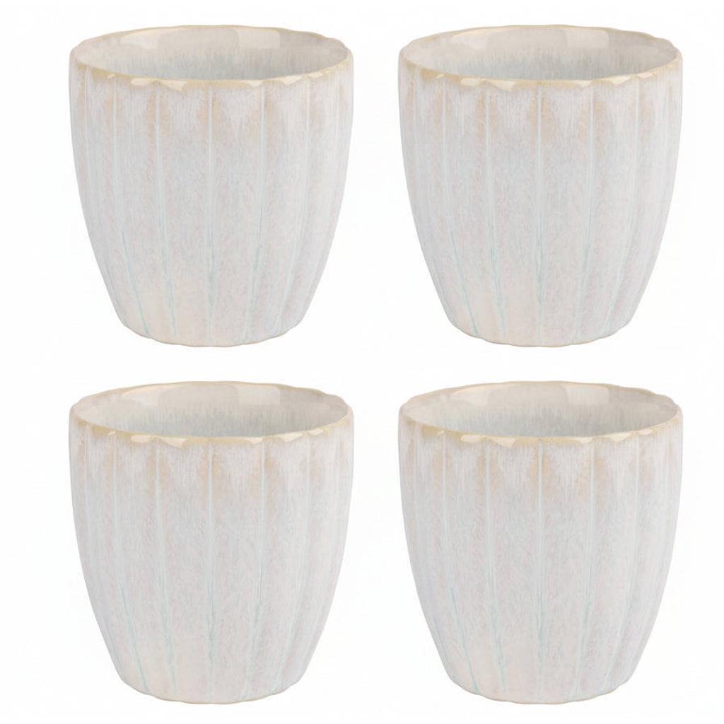 Cosy & Trendy Koffiekopjes - Astera Pure Wit - 240 ml - 4 Stuks