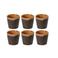 Costa Nova Espresso Kopjes Casafina Poterie Mocha-Latte 80 ml - 6 stuks