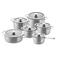 DUCQ Pannenset 6-Delig - Downdraft Geschikt - Kookpan ø 16, 18, 20, 24 cm & Steelpan ø 16 cm & Braadpan ø 26 cm + Deksels