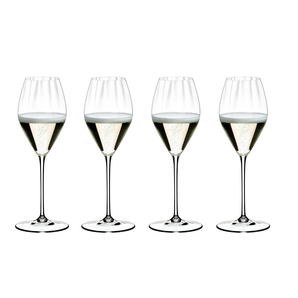 Riedel Wijnglazenset - Champagneglazen - Flutes - Performance - 375 ml - 4 Stuks