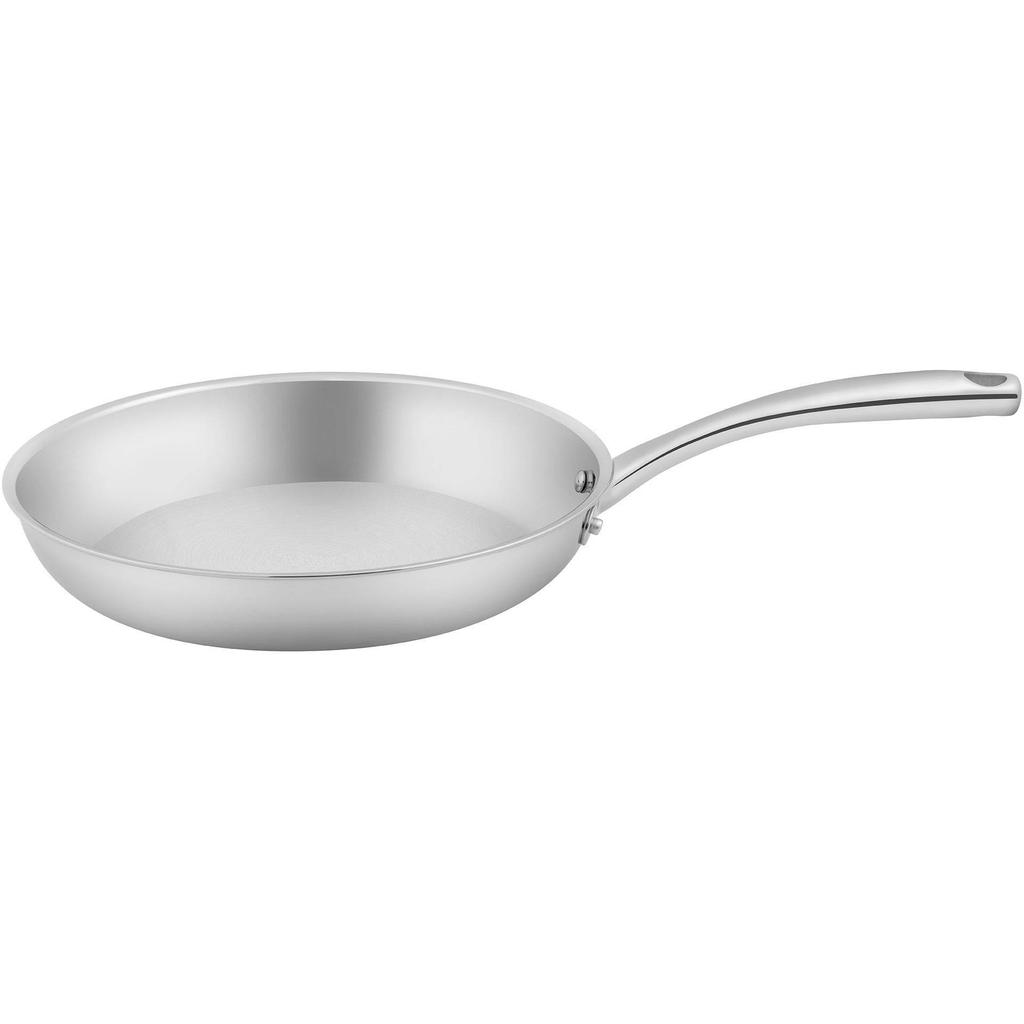 Sola Koekenpan Green Cooking+ Triply RVS ø 28 cm - geschikt voor alle warmtebronnen - zonder anti-aanbaklaag