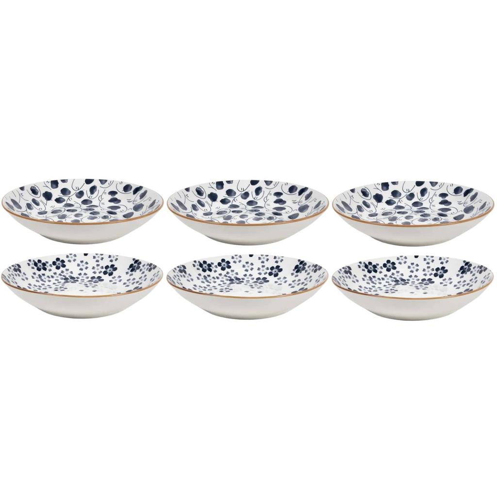 Cookinglife Diepe Borden / Pastaborden Fleuris ø 20 cm - 6 stuks