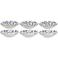 Cookinglife Diepe Borden / Pastaborden Fleuris ø 20 cm - 6 stuks
