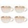 Cosy & Trendy Cappuccino Kop met Oor Astera Pearl Beige - ø 12 cm / 450 ml - 4 Stuks