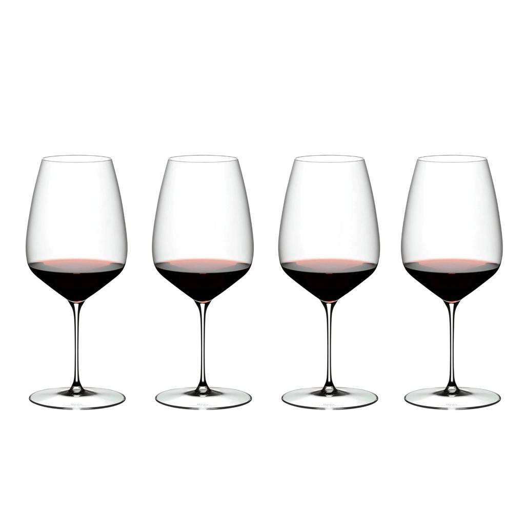 Riedel Wijnglazenset - Rode Wijnglazen - Veloce - Cabernet Sauvignon / Merlot - 829 ml - 4 Stuks